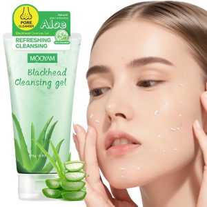 Aloe Exfoliating Gel Facial Blackhead Removing Pore Cleaning Gel Mild Soothing gel Wholesale