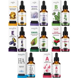 Snail element, vitamin E, retinol, arbutin, vitamin A, vitamin B, vitamin C, essence, facial essence