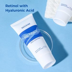Retinol amino acid facial cleanser is mild, non irritating, and oil controlling. It can deeply clean pores and sensitive skin