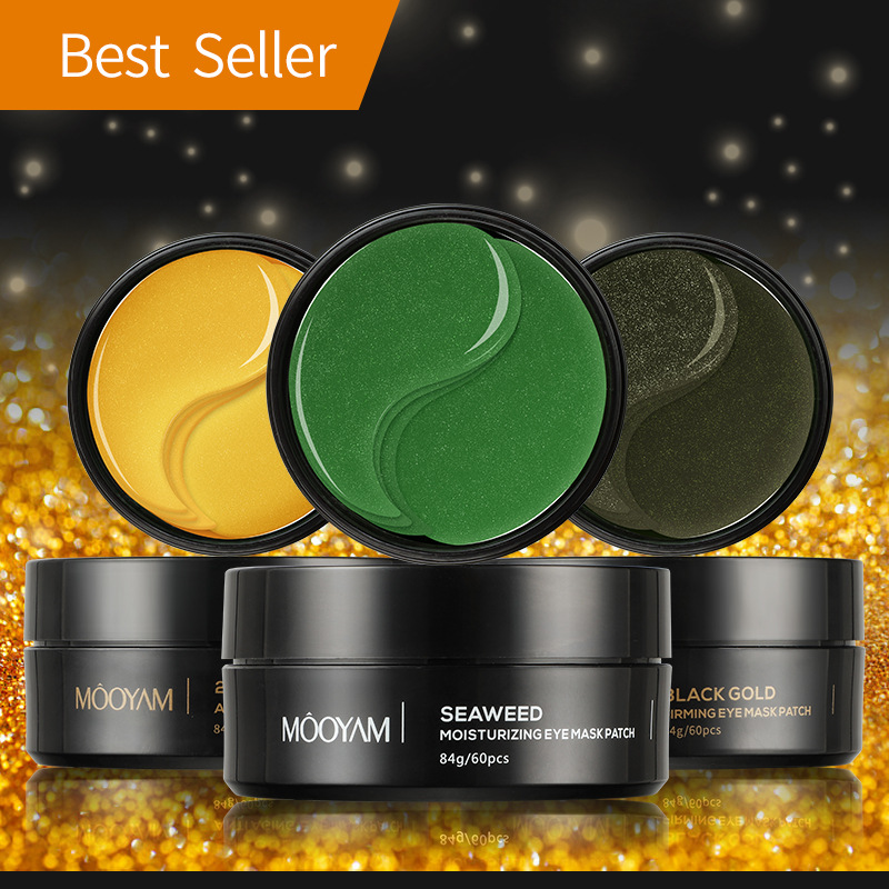 Eye Mask Black Gold 24K Gold Seaweed Repair Moisturizing Eye Patch Dark circles Eye bags Eye Mask